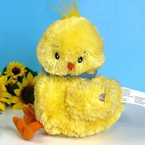 RARE Gemmy Yellow Duck Chick Animated & Sound Plush Stuffed Animal Toy SEE VIDEO
